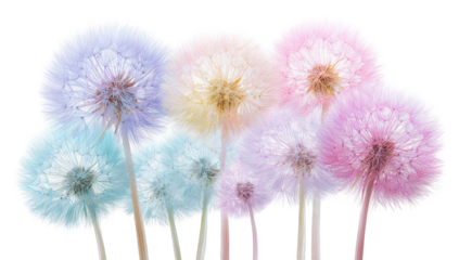 Pastel dandelion cloud