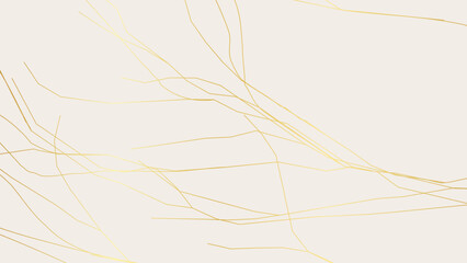 Gold Kintsugi crack pattern on whitish background