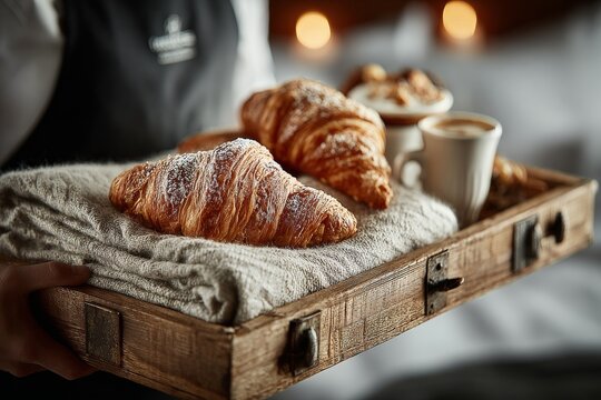 Personalized hospitality at dawn. Generative AI