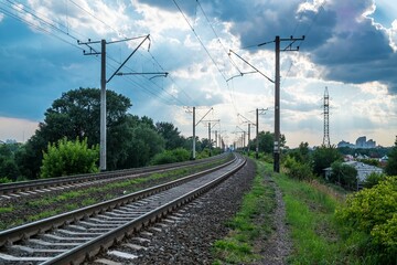 rail road in Kyiv, Ukraine
