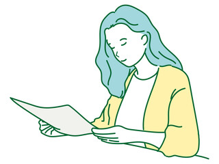 女性　イラスト
