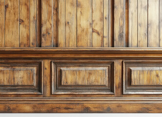 Detailed Rustic Wood Panel Texture with Natural Grain Patterns for Interior Design and Architectural Projects