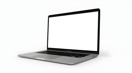 Blank Laptop on Transparent Background