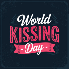 Obraz premium World kissing day celebration graphic design