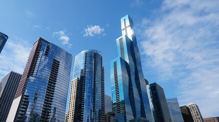 Fototapeta premium Skyscrapers in the city Chicago,Illinois