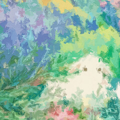 Various oil paintings, flowers, ducks, plum blossoms, cats, dogs, roses, peonies, lakes, birds, lotus leaves, lotus flowers, plum blossoms, butterflies, chrysanthemums