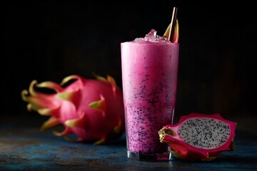 Strawberry yogurt smoothie and burning candle on a wooden tableStrawberry yogurt smoothie and burning candle on a wooden table