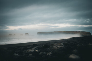storm on the beach