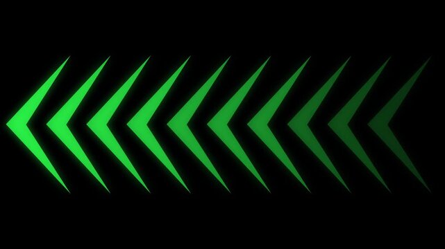 Dynamic right direction arrow  loop animation. direction arrow future concept traffic road on background.