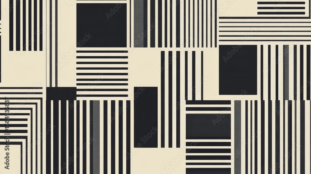 Poster creating bold geometric line patterns a graphic design exploration digital workspace abstract art st