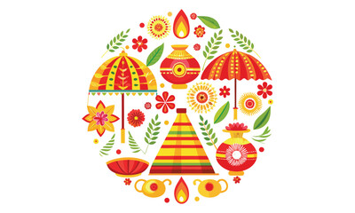 Happy Onam 2025 | Kerala Onam Festival Icons, Symbols, Wishes & Traditions