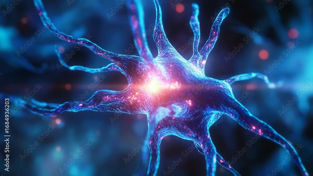 Poster neuron transmitting signals in the nervous system