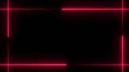 Glowing red Neon rectangle frame border on black background textures energy rectangle photo outline modern keywords, neon, frame, border, rectangle, light....  - Powered by Adobe