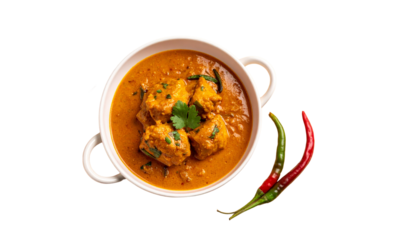  Indian butter chicken curry food meal meat isolated on solid background