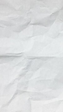 Crumpled Paper Animation. Vertical Animation