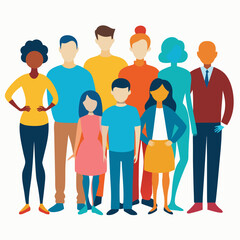 group of people in different poses