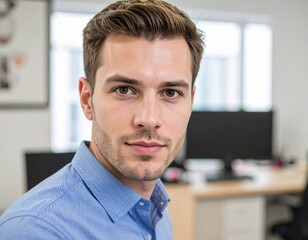 une jeune homme très serieux