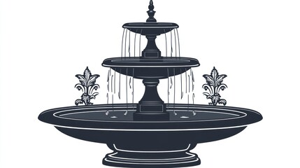Fototapeta premium Classic tiered fountain design