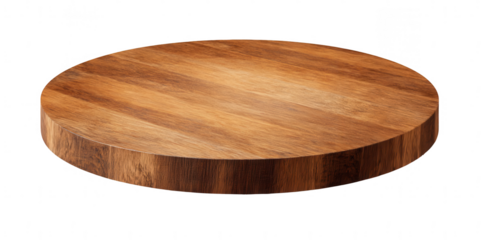 a round wooden board for display or product presentation, jpeg, png, transparent