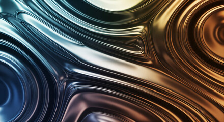 An abstract chrome futuristic for background