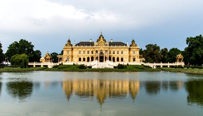 Fototapeta premium Palace Reflection in Pond