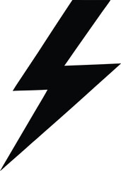 Lightning bolt silhouette icon
