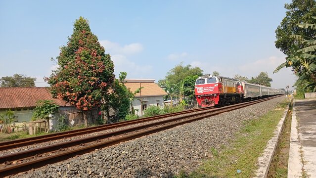 train on the railway