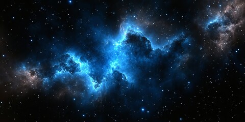 Fototapeta premium A Breathtaking View of a Colorful Nebula Surrounded by Distant Stars and Galaxies in Space