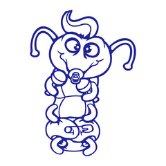 Caterpillar Baby Rattle Diaper Pacifier Child Fun