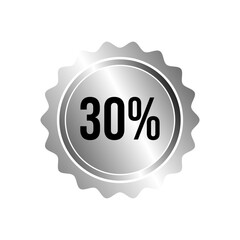 30% offer discount vector illustration
