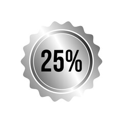 25% offer discount vector illustration