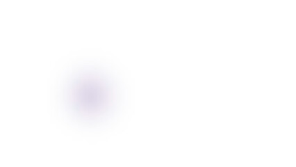 A subtle, soft purple glow emanates from a blurred, abstract light source against a clean white background.