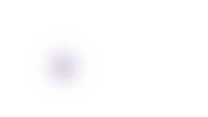 A subtle, soft purple glow emanates from a blurred, abstract light source against a clean white background.