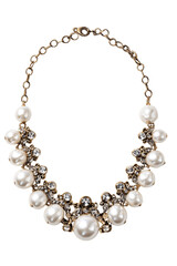 Obraz premium A necklace, white background --ar 2:3