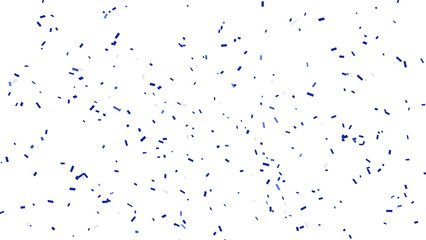 Abstract pattern of small blue dots scattered on a white background, creating a festive yet minimalist design.