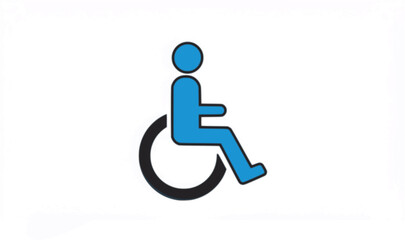International symbol of access wheelchair user silhouette icon
