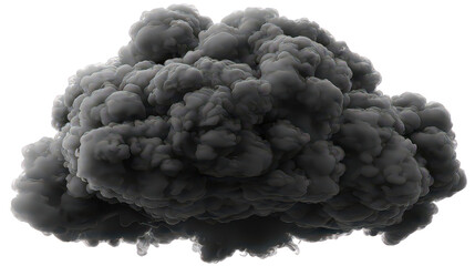 Dark Grey Cumulus Cloud with Glittering Particles