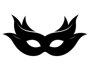 Masquerade mask  silhouette vector,mask  icon