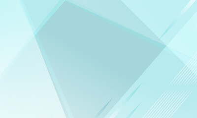 Aqua Glass Geometric Background with Translucent Layers