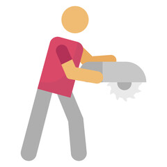 Labour Vector Icon which can easily modify or edit