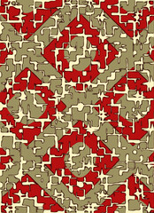 seamless pattern with geometric shapes