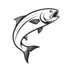 Fish Silhouette Vector Illustration