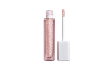 Pale pink lip gloss in rectangular tube
