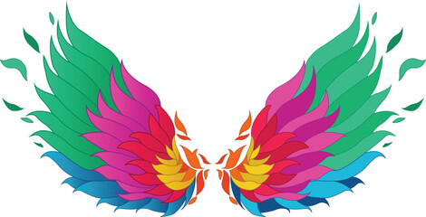 colors wing sign of freedom