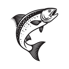 Fish Silhouette Vector Illustration