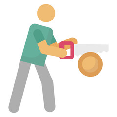 labour Vector Icon which can easily modify or edit