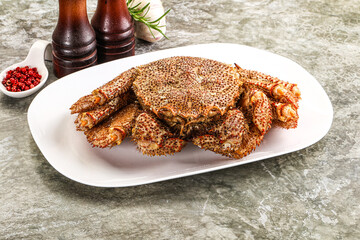 Delicous gurmet Steamed hairy crab