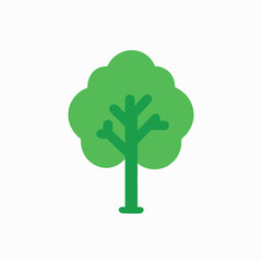 green tree icon vector template