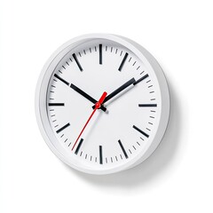 Clock displaying time modern office product image minimalistic environment close-up view time management concept