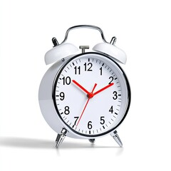 Alarm clock reminder home office product photography minimalist design close-up time management concept